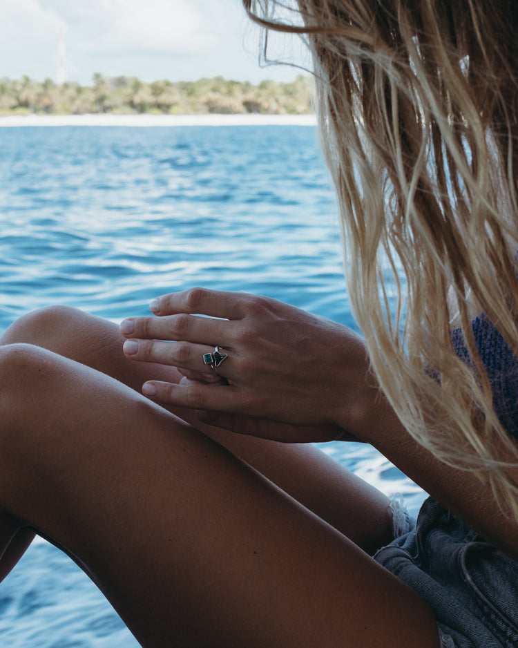 gold opal wrap ring size 8