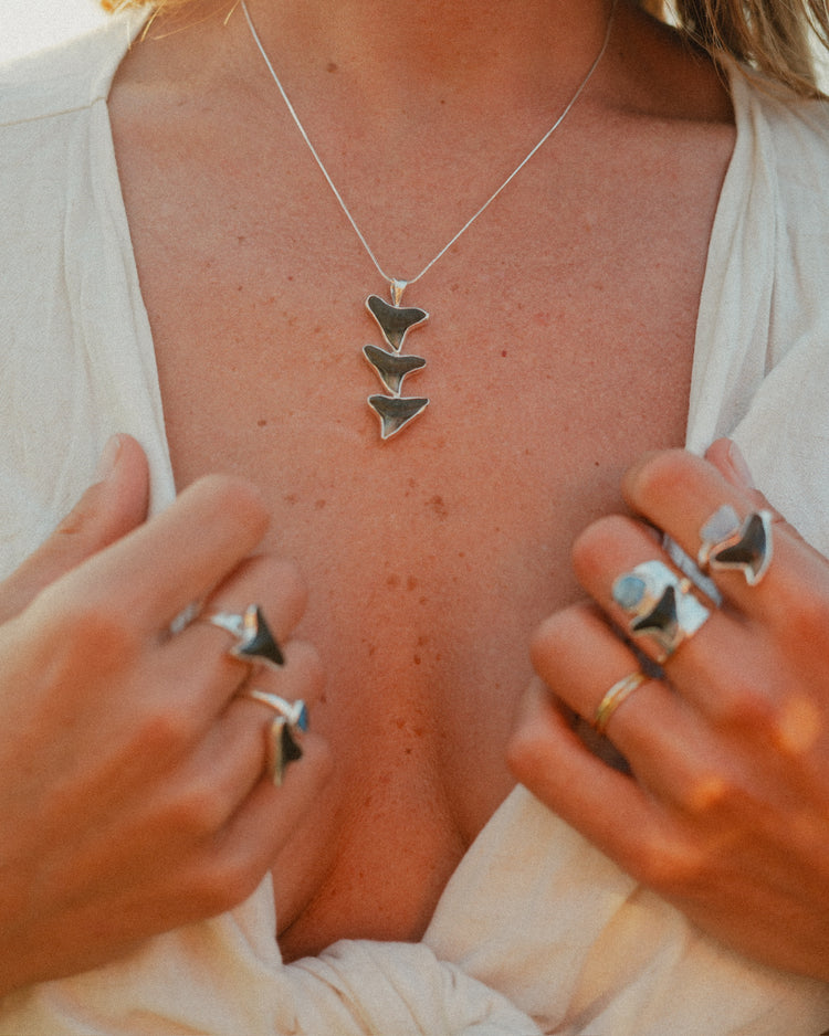 gold descent necklace