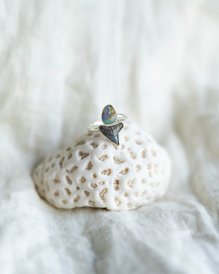 opal wrap ring size 8