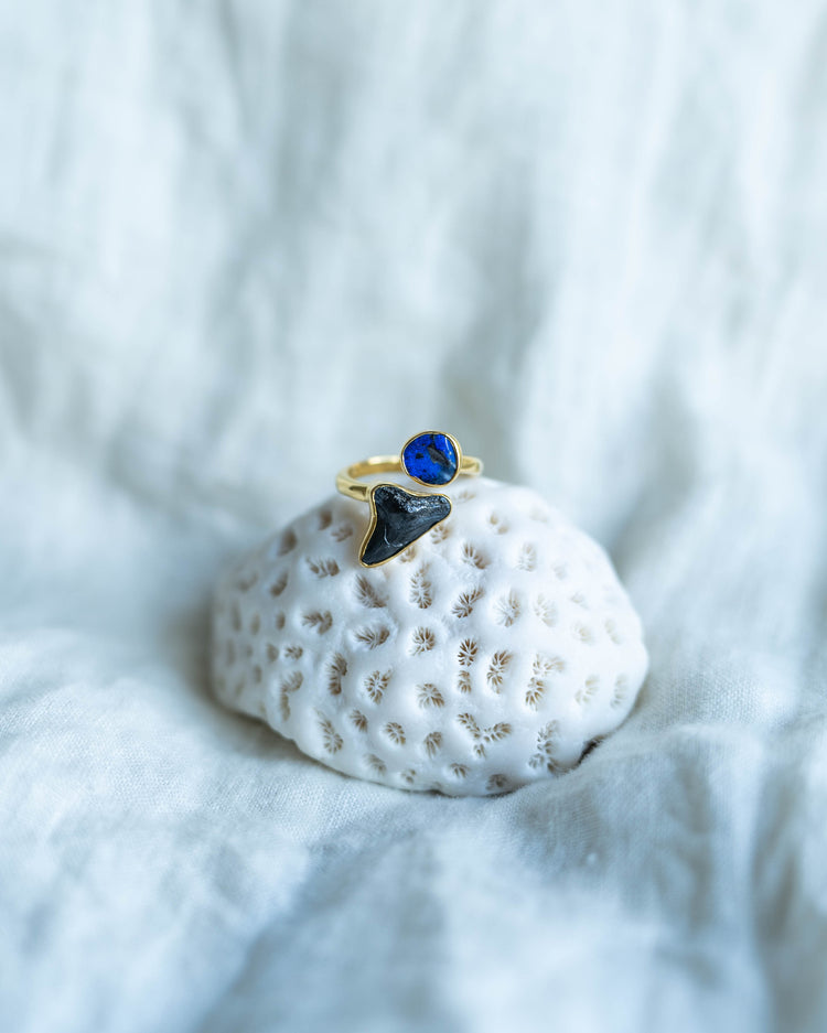 gold opal wrap ring size 7