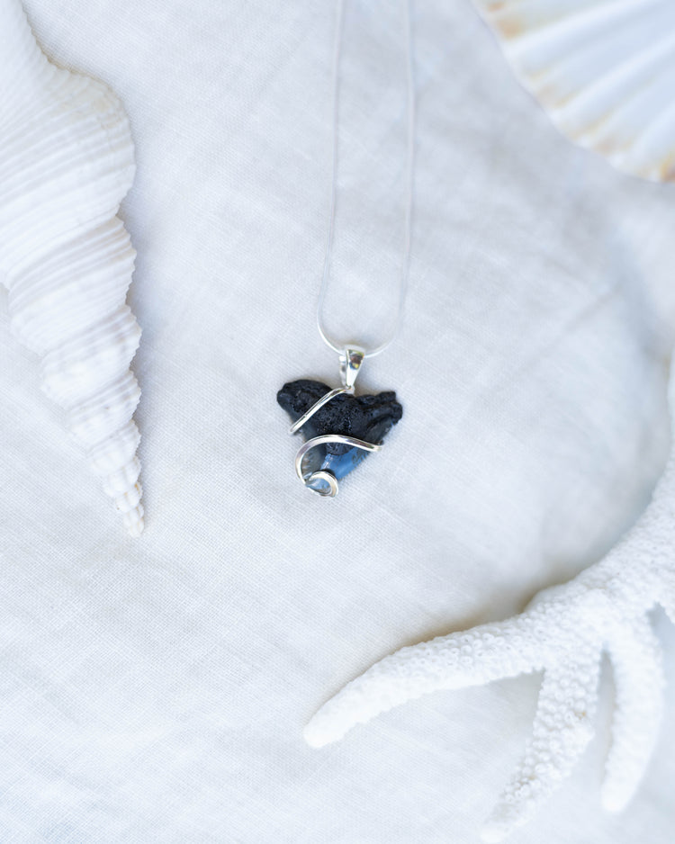 fossil swirl necklace