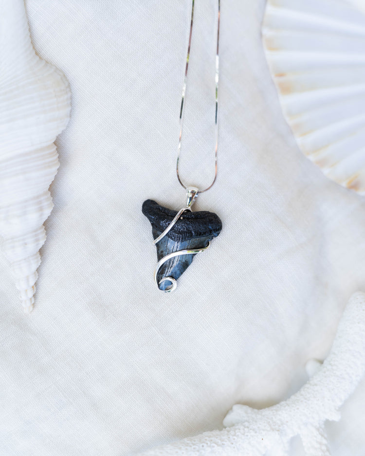 fossil swirl necklace