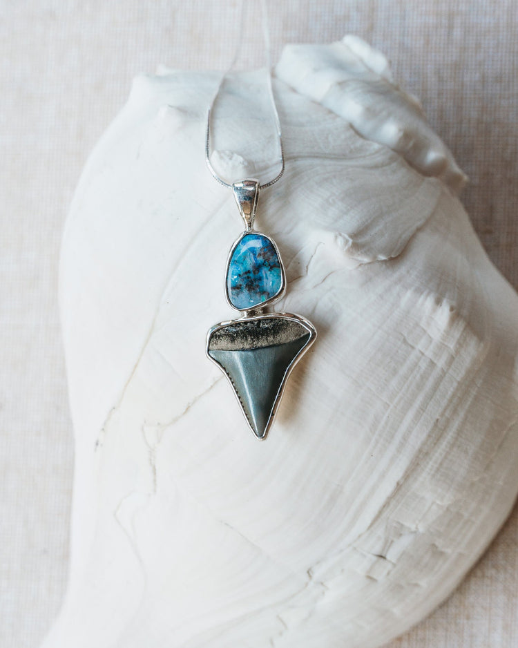 opal galaxy bezel necklace