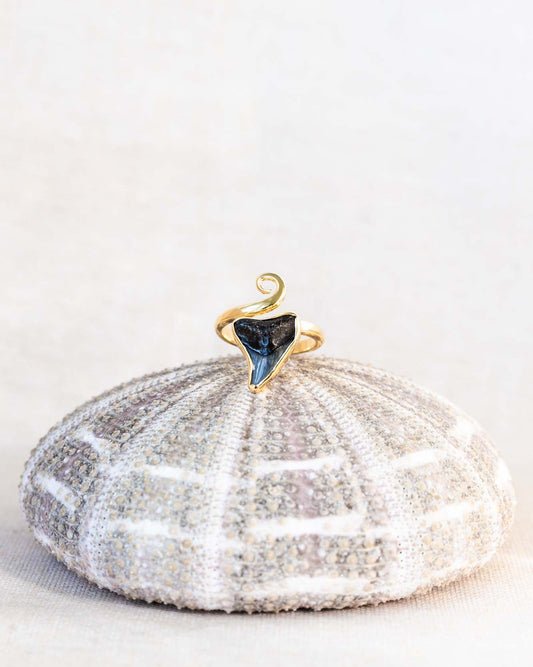 gold swirl wrap ring size 7