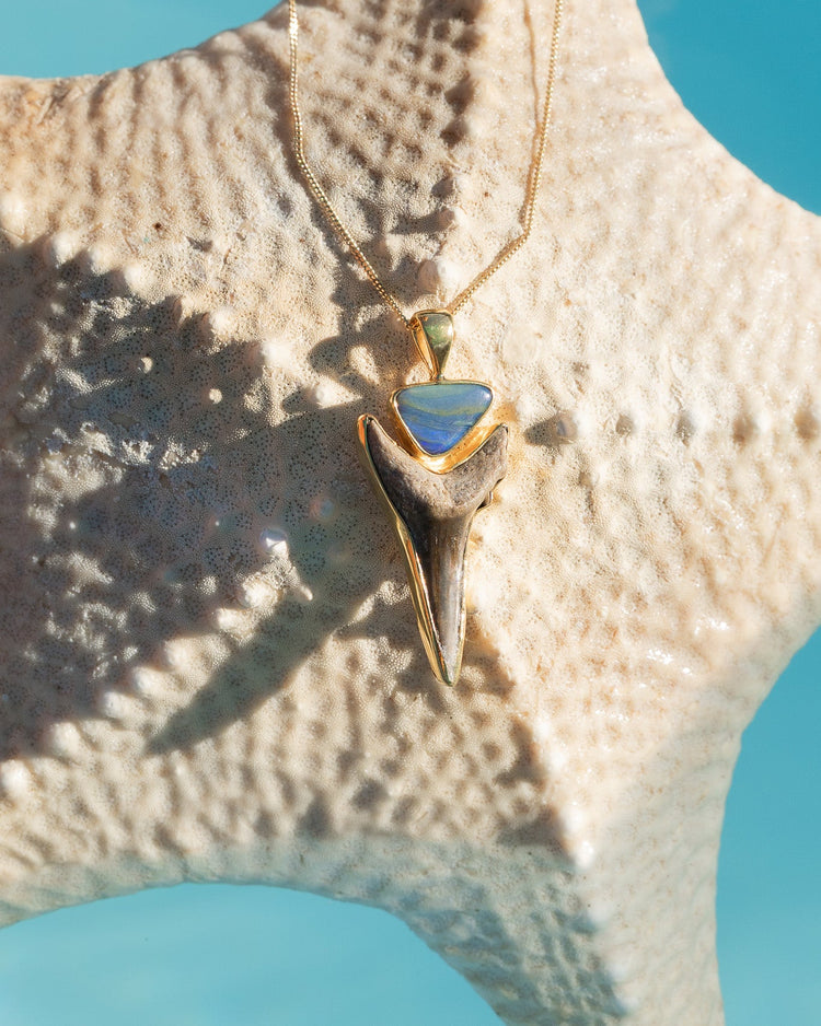 gold opal galaxy bezel necklace
