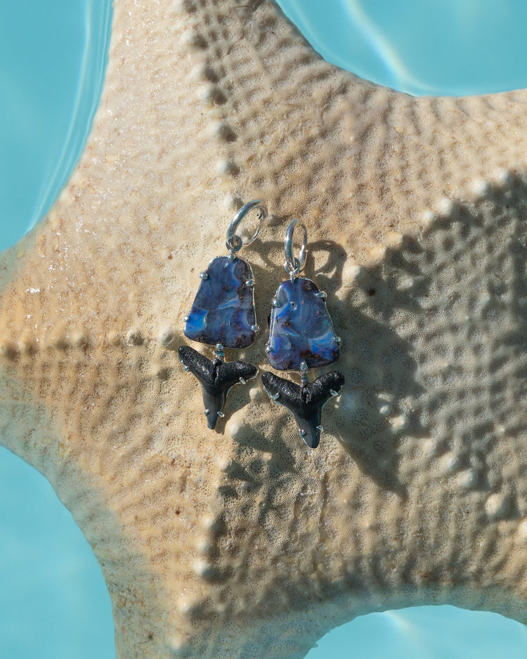 opal drop earrings