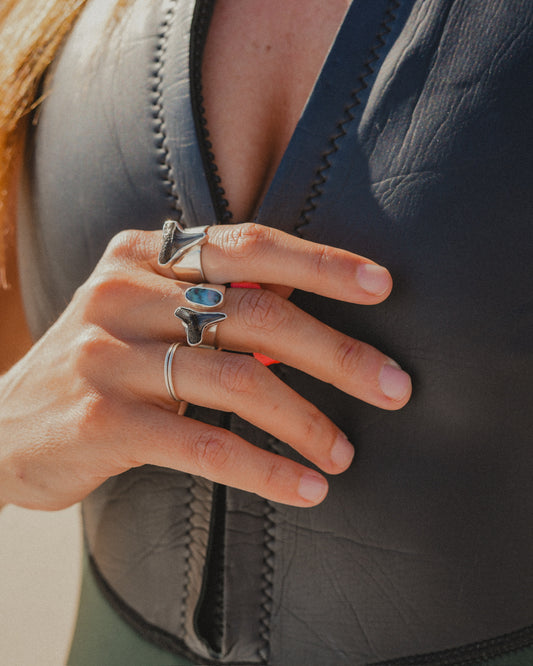 opal clasp ring size 7