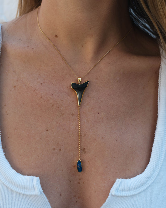gold moana lariat necklace