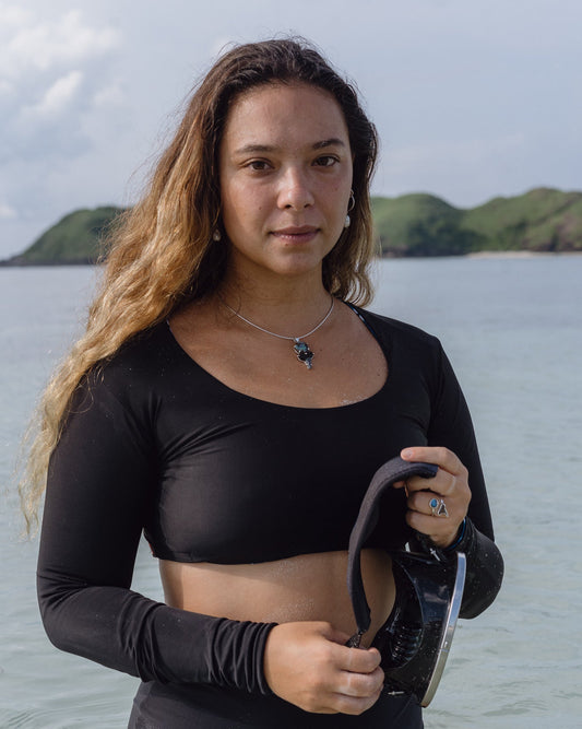 opal galaxy claw necklace