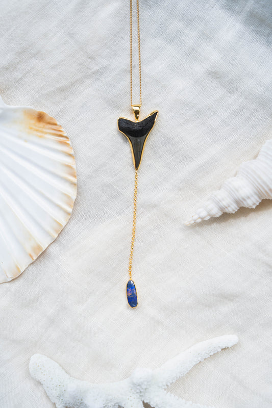 gold moana lariat necklace