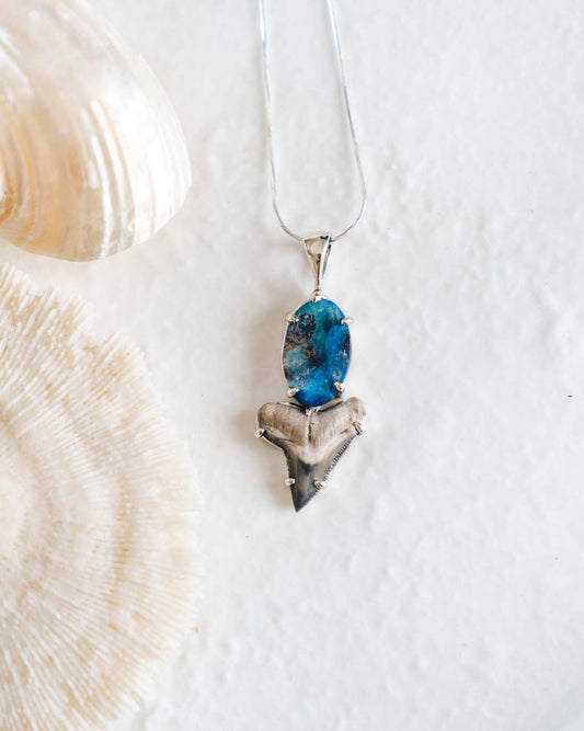 opal galaxy claw necklace