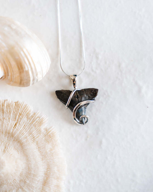 fossil swirl necklace