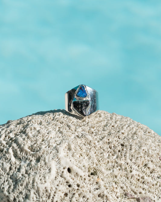 opal block ring size 6