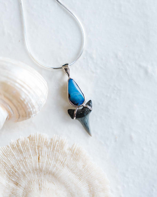 opal galaxy drop necklace