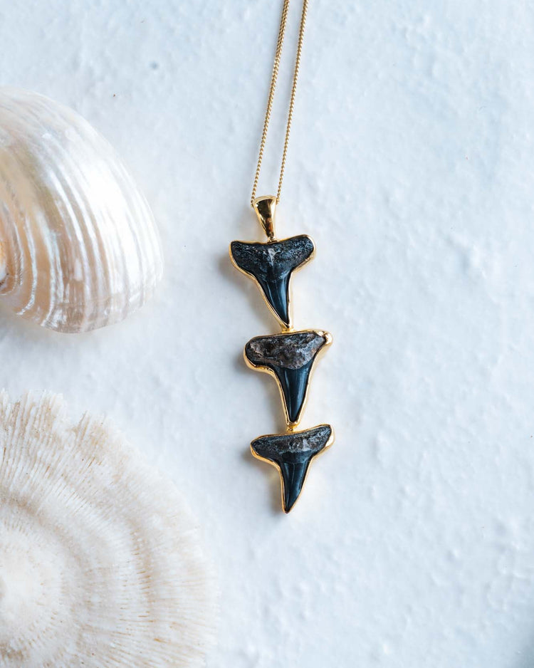 gold descent necklace