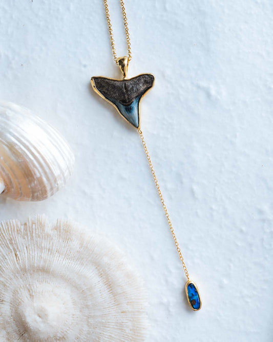 gold moana lariat necklace