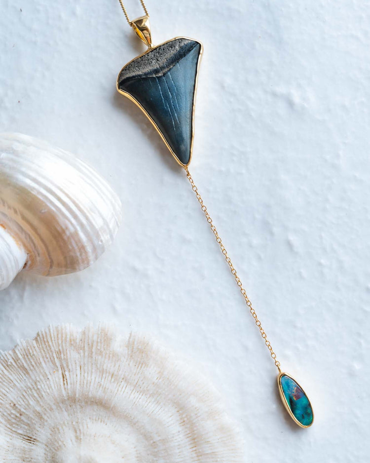 gold moana lariat necklace