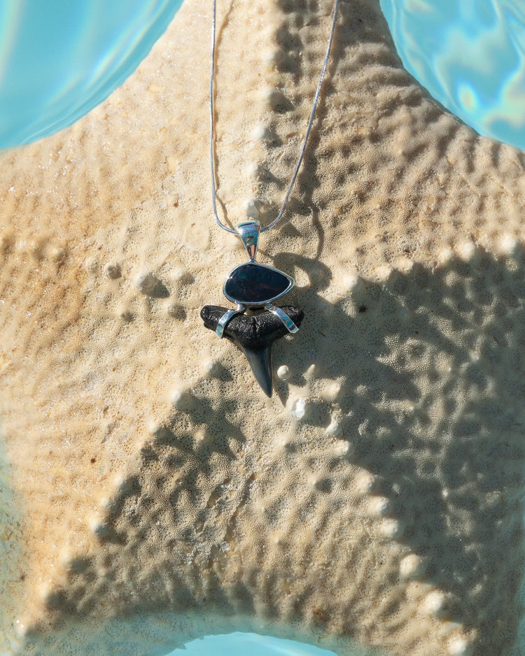 opal galaxy drop necklace