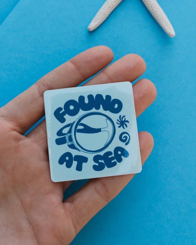 scuba found at sea sticker