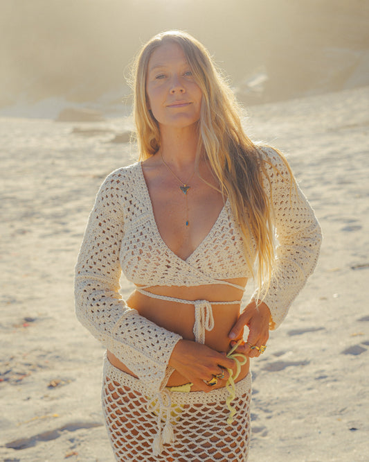 gold moana lariat necklace