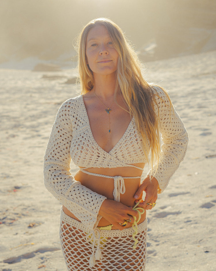 gold moana lariat necklace