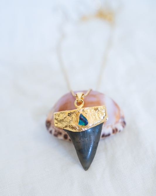 Great White Shark Opal Mana Necklace